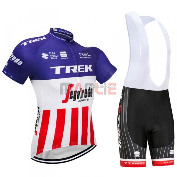 Maglia Trek Segafredo Manica Corta 2018 Fuxia Rosso Bianco